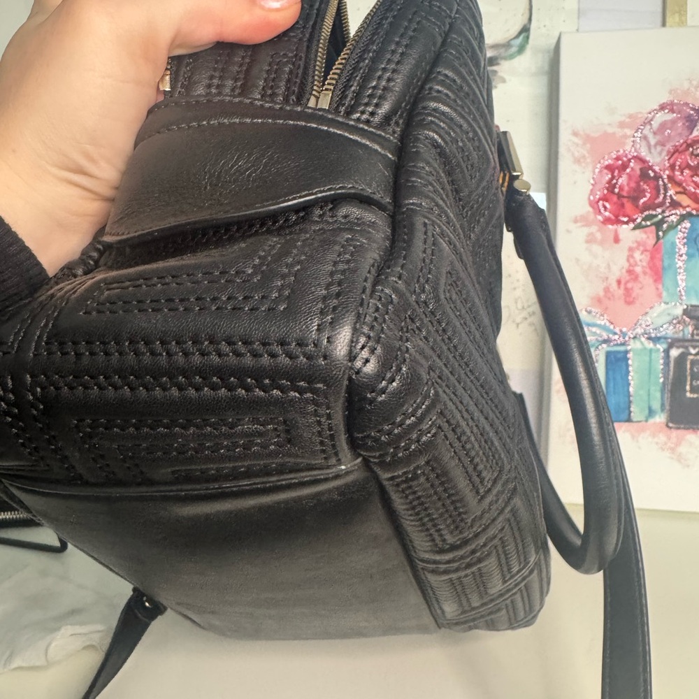 Versace Black Satchel with Gold Accents - Picture 9 of 16
